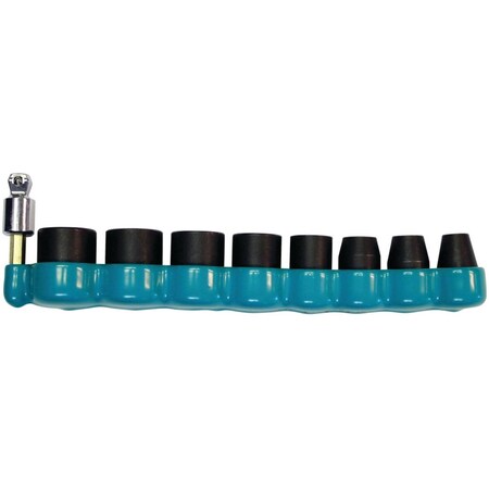 Makita DRIVE SOCKET SET, STEEL, BLACK OXIDE COATED, WITH 15 B-34833